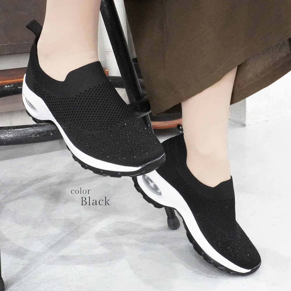 レディースニットスニーカー