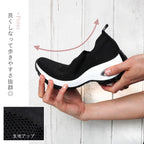 レディースニットスニーカー