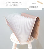 じゃばら式 ドキュメントファイル｜大容量・多ポケット・書類整理ケース・持ち運び便利