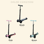 キックボード 子供用 3輪 光る 折りたたみ式 高さ調整可能 軽量 安全設計 キッズスクーター