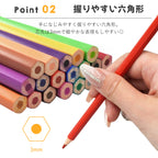消せる色鉛筆 24色セット