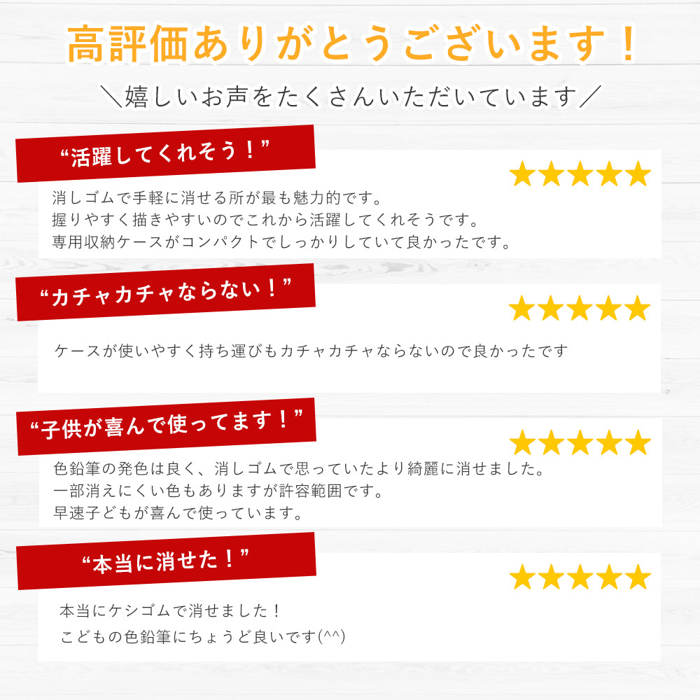 消せる色鉛筆 24色セット